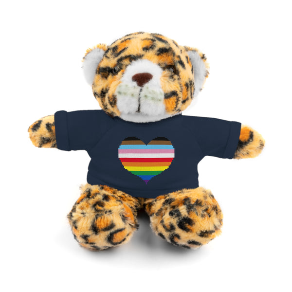 Inclusive Rainbow Pride Heart Stuffed Animals