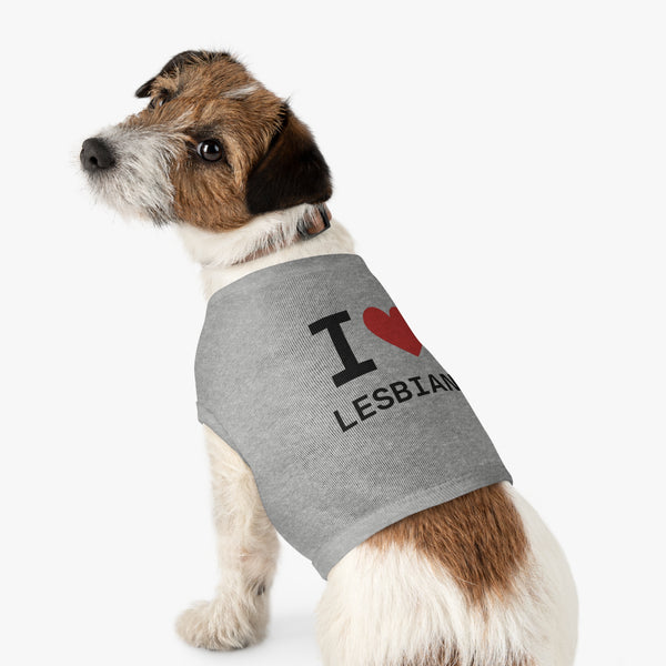 I heart Lesbians Pet Tank Top