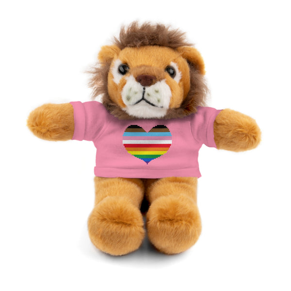 Inclusive Rainbow Pride Heart Stuffed Animals