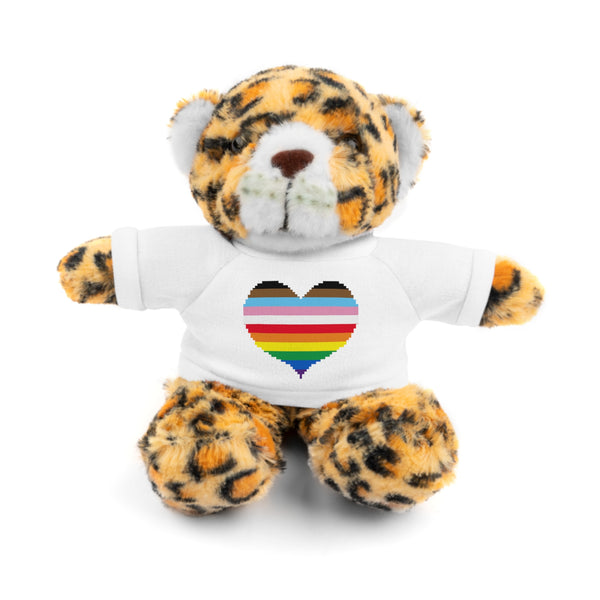 Inclusive Rainbow Pride Heart Stuffed Animals