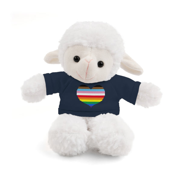 Inclusive Rainbow Pride Heart Stuffed Animals