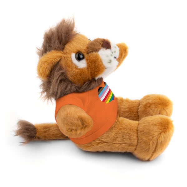 Inclusive Rainbow Pride Heart Stuffed Animals