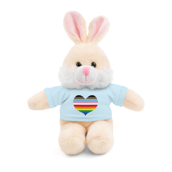 Inclusive Rainbow Pride Heart Stuffed Animals