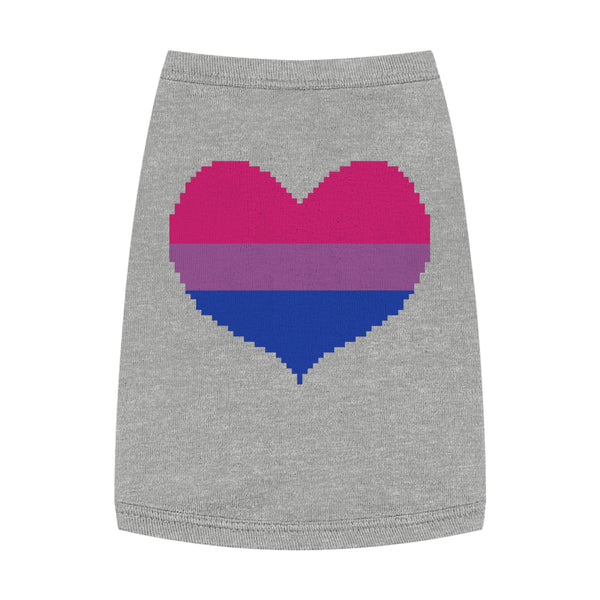 Bisexual Pixel Heart Pet Tank Top