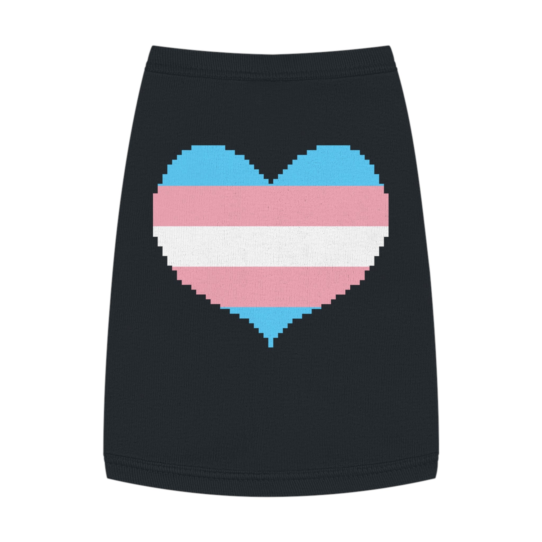 Transgender Pixel Heart Pet Tank Top