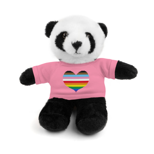 Inclusive Rainbow Pride Heart Stuffed Animals