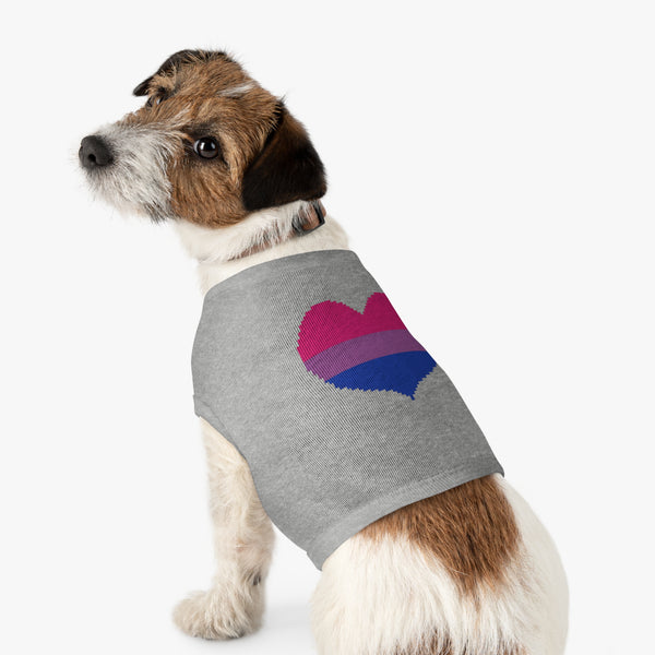 Bisexual Pixel Heart Pet Tank Top