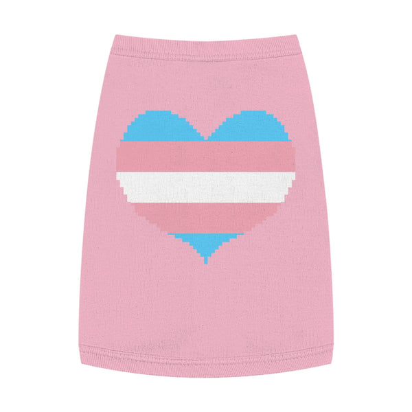 Transgender Pixel Heart Pet Tank Top