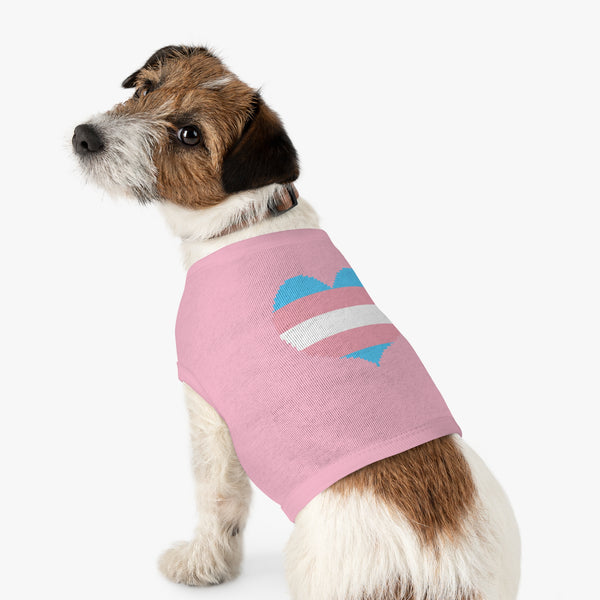 Transgender Pixel Heart Pet Tank Top