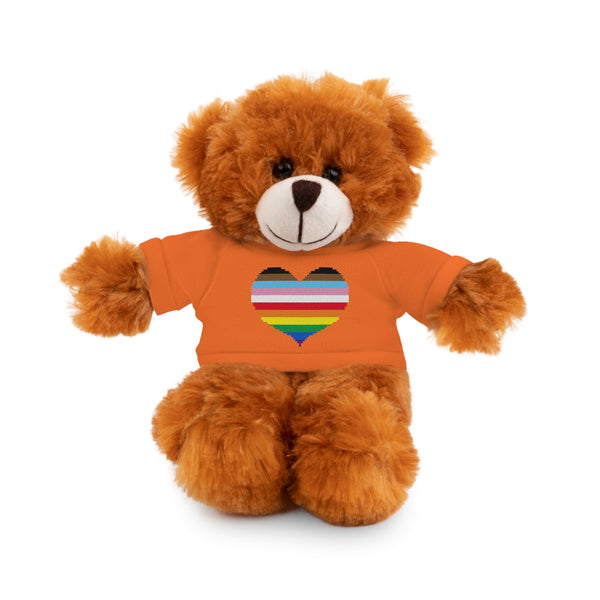 Inclusive Rainbow Pride Heart Stuffed Animals