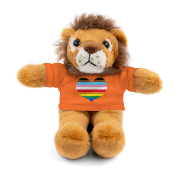 Inclusive Rainbow Pride Heart Stuffed Animals