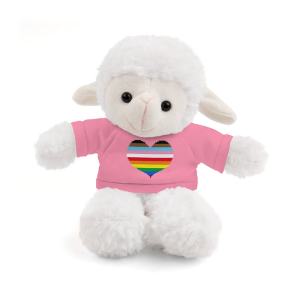 Inclusive Rainbow Pride Heart Stuffed Animals