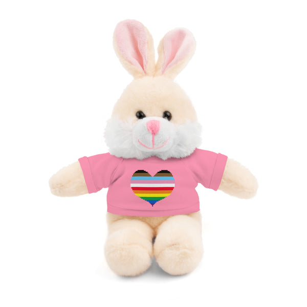 Inclusive Rainbow Pride Heart Stuffed Animals