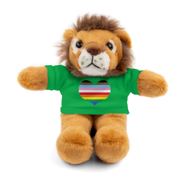 Inclusive Rainbow Pride Heart Stuffed Animals