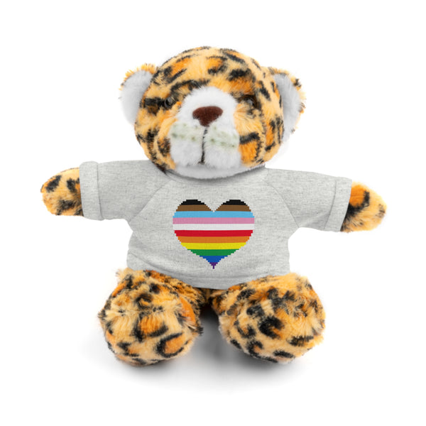 Inclusive Rainbow Pride Heart Stuffed Animals