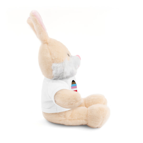 Inclusive Rainbow Pride Heart Stuffed Animals