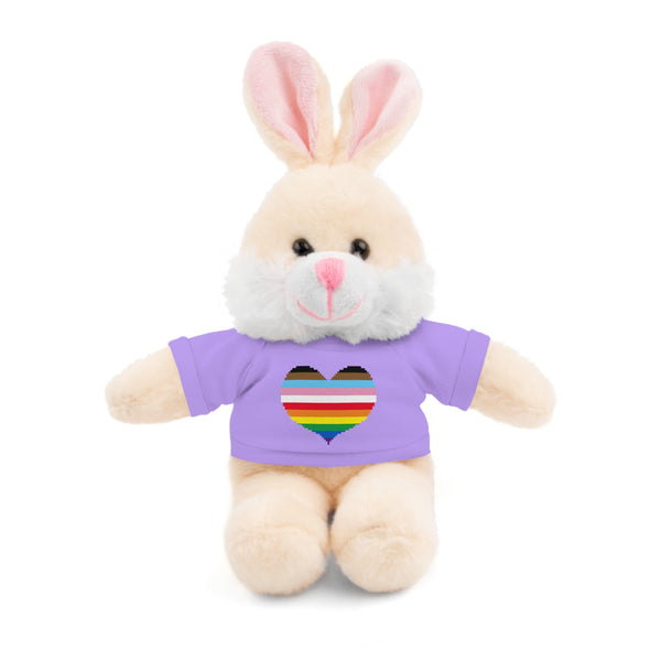 Inclusive Rainbow Pride Heart Stuffed Animals