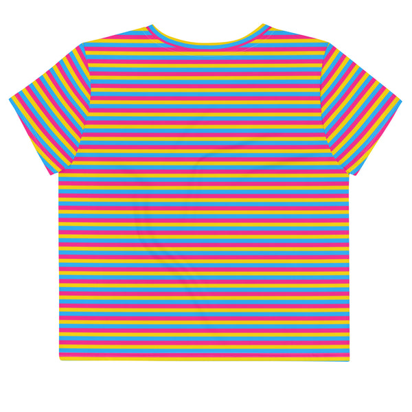 Pansexual Flag Crop Tee