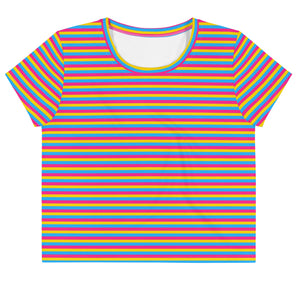 Pansexual Flag Crop Tee