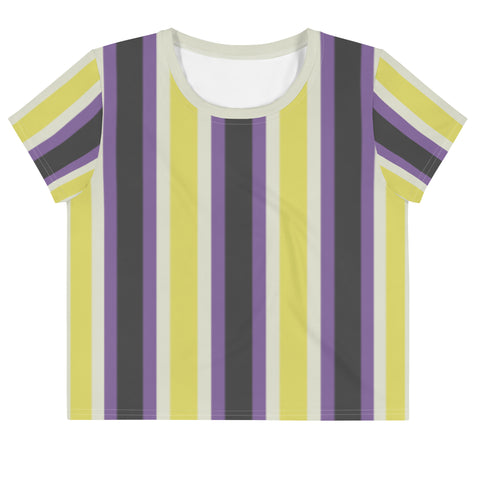 Retro Non-Binary Crop Tee