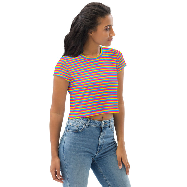 Pansexual Flag Crop Tee