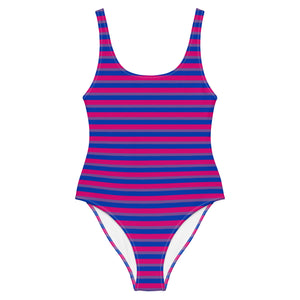 Bisexual Flag One-Piece Swimsuit