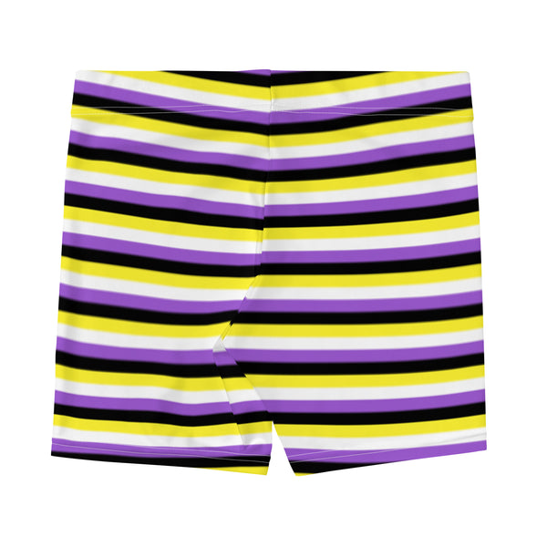 Non-Binary Flag Biker Shorts