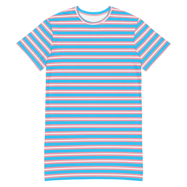 Transgender Flag T-Shirt Dress