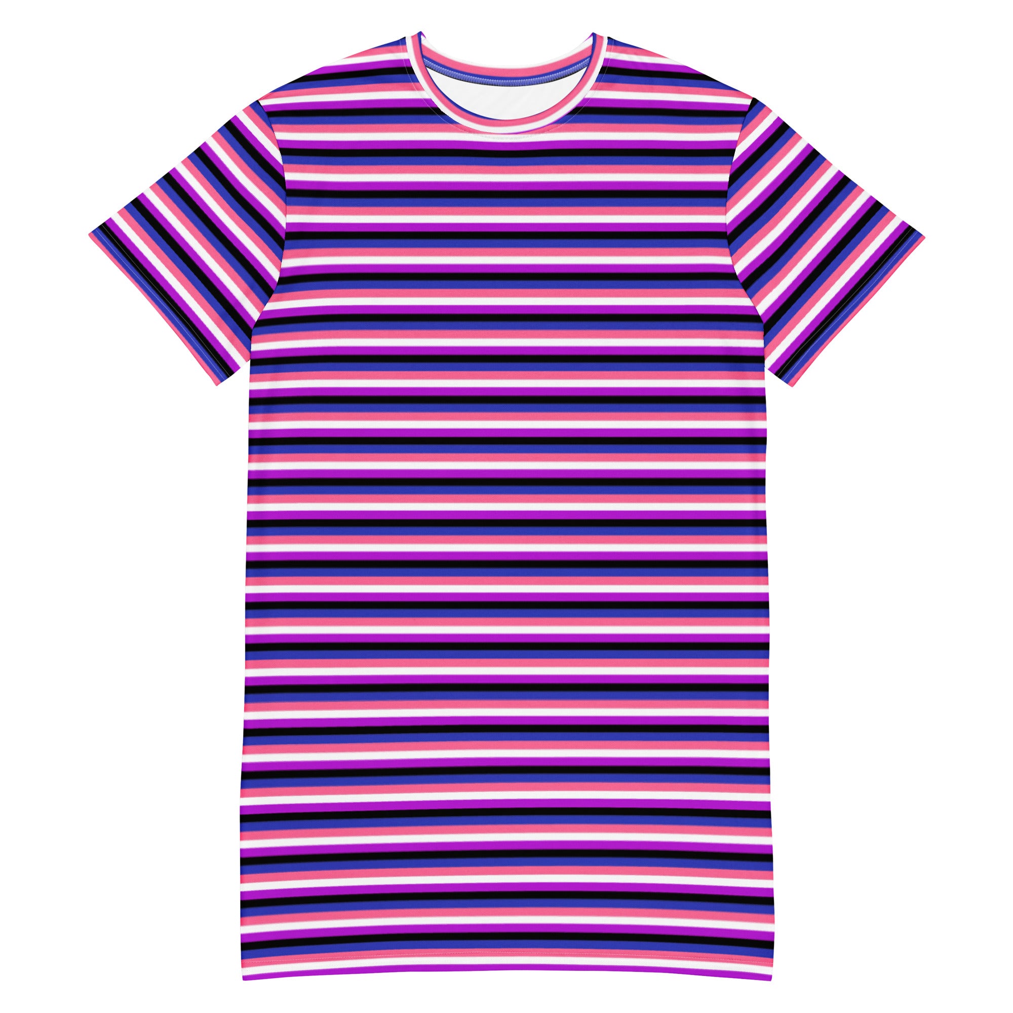 Genderfluid Flag T-Shirt Dress