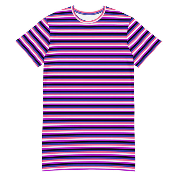 Genderfluid Flag T-Shirt Dress