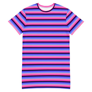 Omnisexual Flag T-Shirt Dress