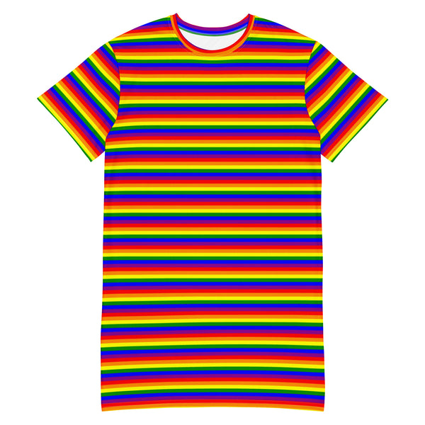 Rainbow Flag T-Shirt Dress