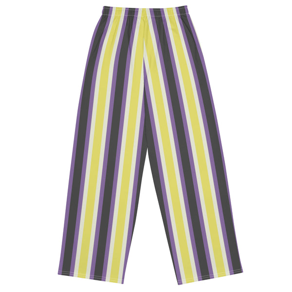 Retro Non-Binary Wide-Leg Pants