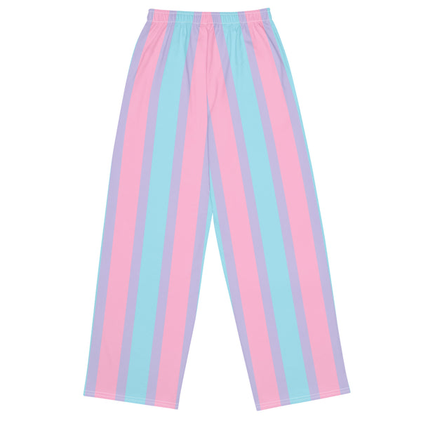 Pastel Bisexual Wide-Leg Pants