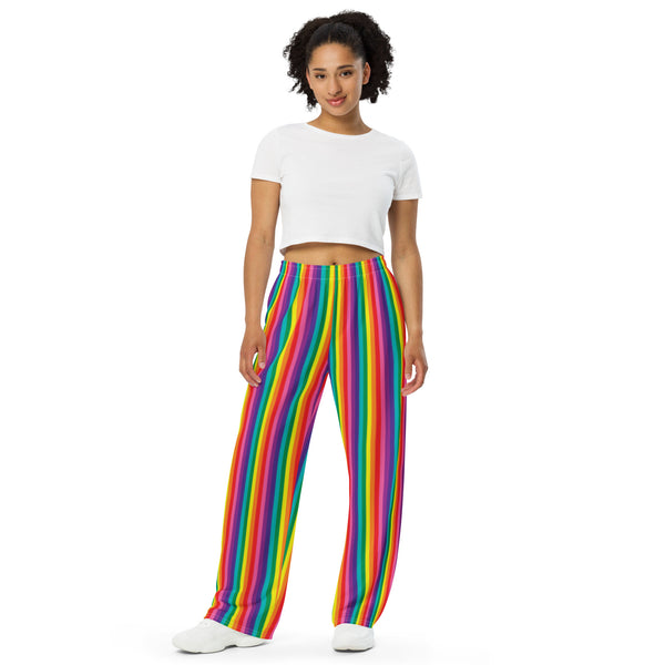 Original Rainbow Pride Flag Wide-Leg Pants