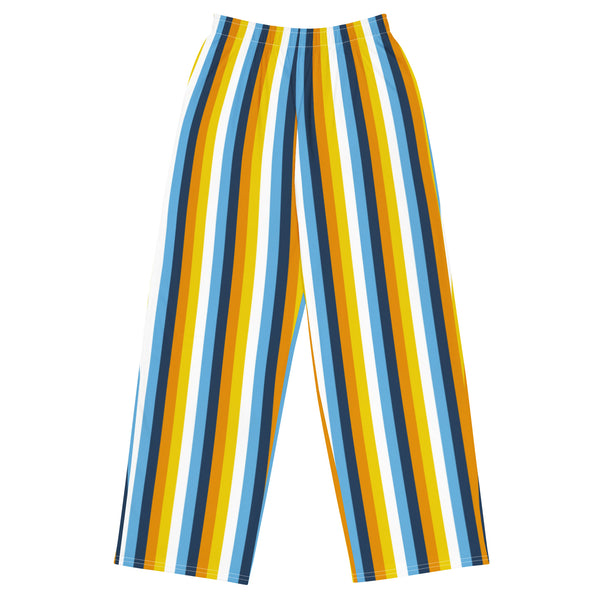 AroAce Pride Flag Wide-Leg Pants