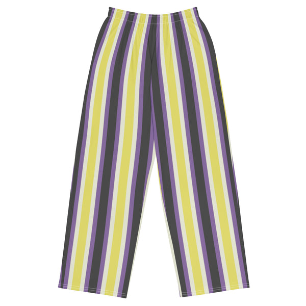 Retro Non-Binary Wide-Leg Pants