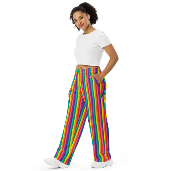 Original Rainbow Pride Flag Wide-Leg Pants