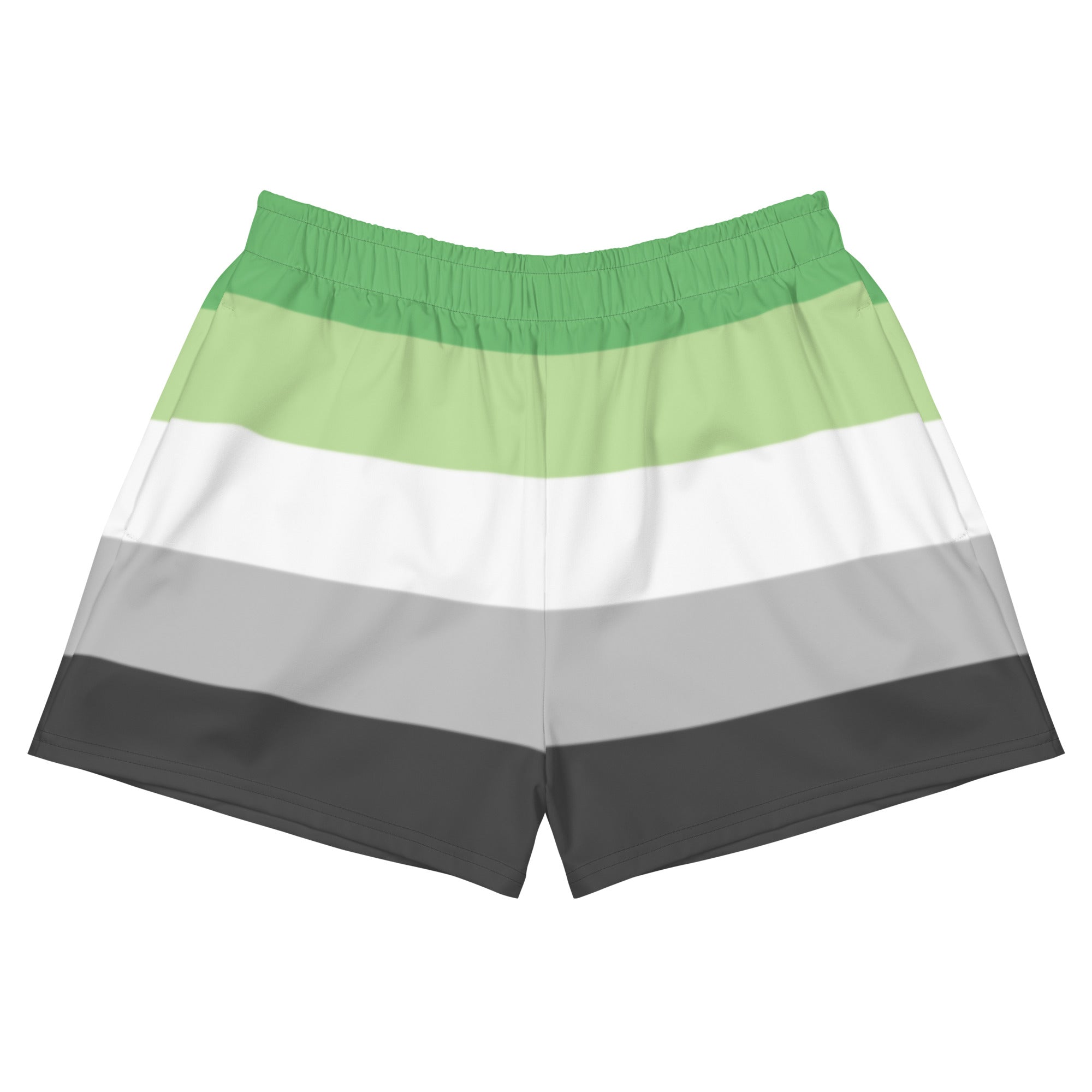 Aromantic Flag Athletic Shorts