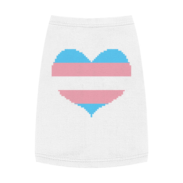 Transgender Pixel Heart Pet Tank Top