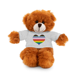 Inclusive Rainbow Pride Heart Stuffed Animals