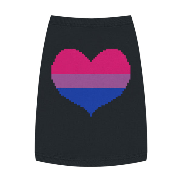 Bisexual Pixel Heart Pet Tank Top