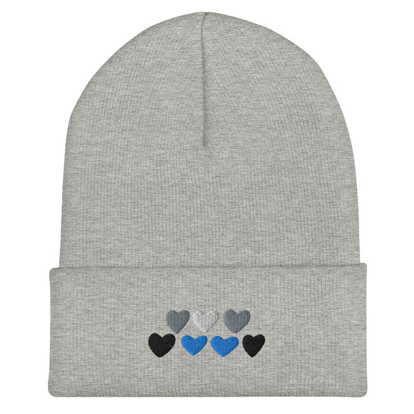 Demiboy Pride Hearts Beanie