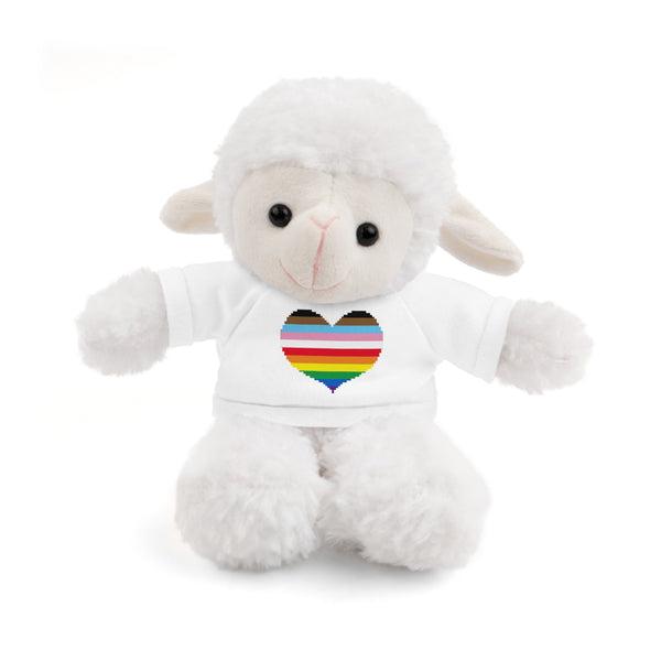 Inclusive Rainbow Pride Heart Stuffed Animals