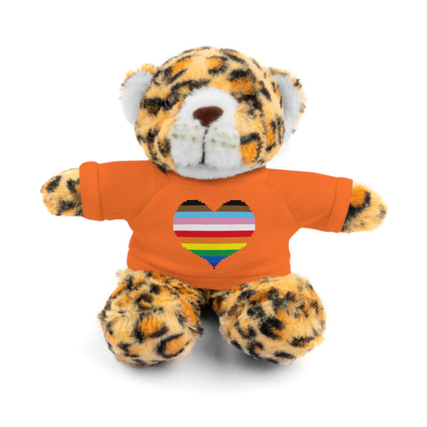 Inclusive Rainbow Pride Heart Stuffed Animals