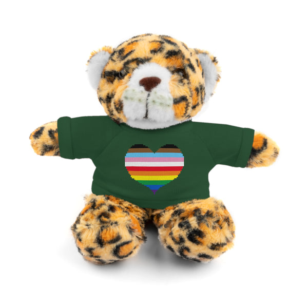 Inclusive Rainbow Pride Heart Stuffed Animals