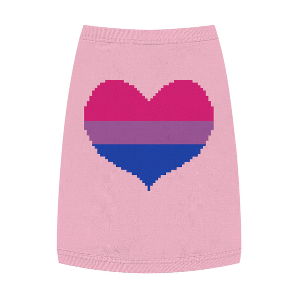 Bisexual Pixel Heart Pet Tank Top