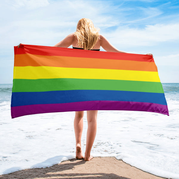 Pride Rainbow Flag Towel