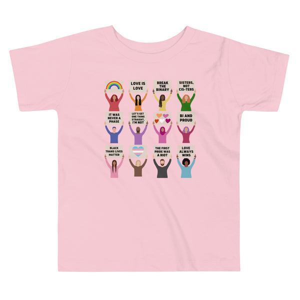 LGBTQIA+ Pride Protest Toddler T-Shirt