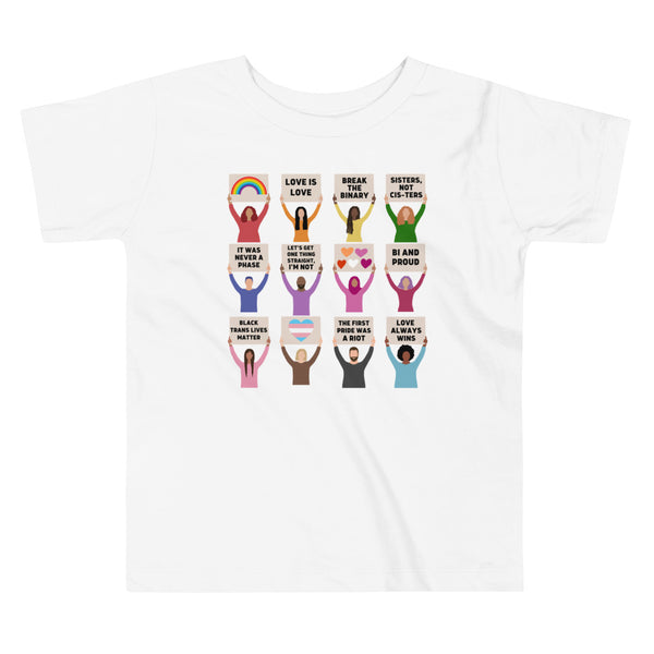 LGBTQIA+ Pride Protest Toddler T-Shirt